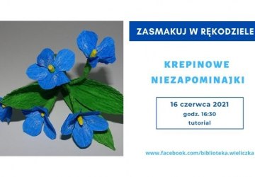 Krepinowe niezapominajki – tutorial rękodzielniczy