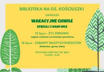 Wakacyjne chwile spędzaj z nami mile
