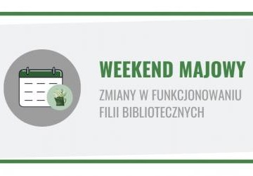 Zmiania godzin otwarcia filii bibliotecznej w Chorągwicy