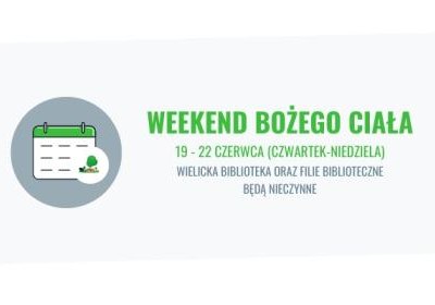 Zamknięcie biblioteki w długi weekend