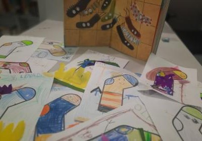 Kwietniowe lekcje biblioteczne z przedszkolakami