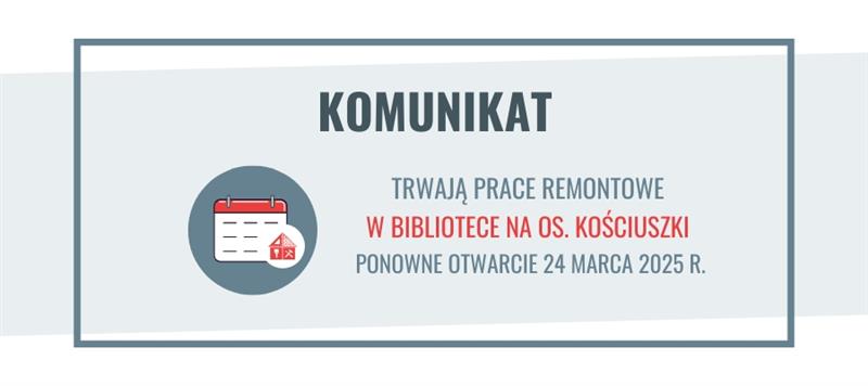 Remont filii bibliotecznej na os. Kościuszki