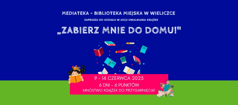 „Zabierz mnie do domu” – akcja bookcrossingowa w Wieliczce