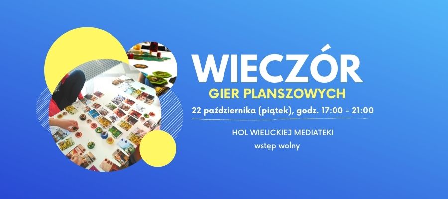 Wieczór gier planszowych w Wielickiej Mediatece