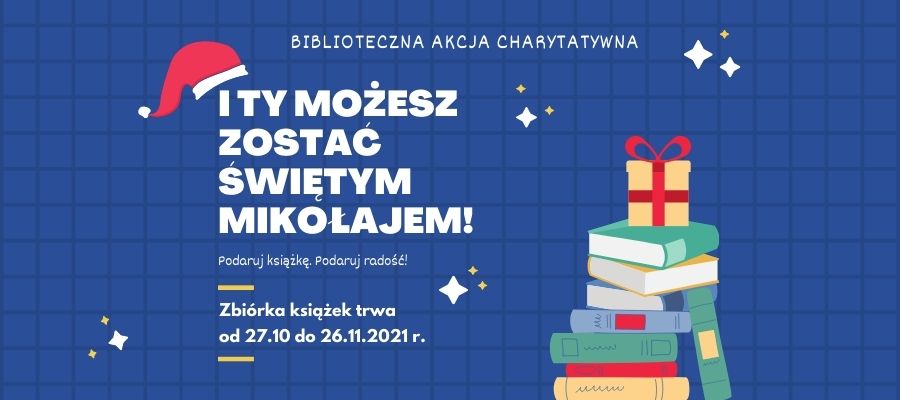 I ty możesz zostać Św. Mikołajem! Podaruj tylko jedną książkę!