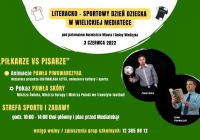 DZIEŃ DZIECKA „PIŁKARZE VS PISARZE” – ZAPROSZENIE