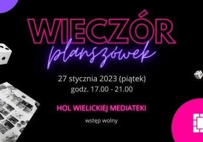 Wieczory planszówek w wielickiej bibliotece