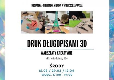 Warsztaty druku długopisami 3D dla młodzieży