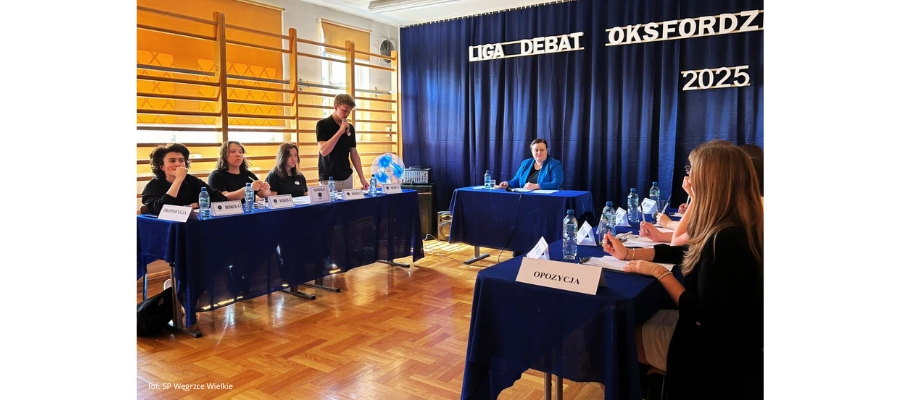 Debata pokazowa w Szkole Podstawowej w Węgrzcach Wielkich
