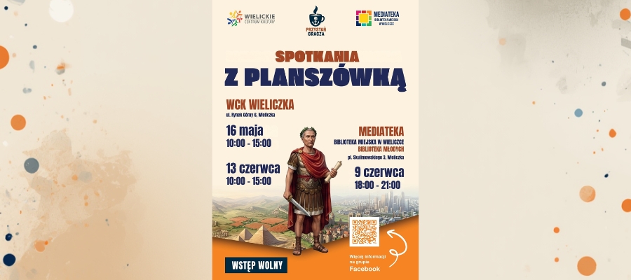 Planszówki w czerwcu w wielickiej bibliotece