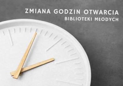 24 września zmiana godzin otwarcia Biblioteki Młodych