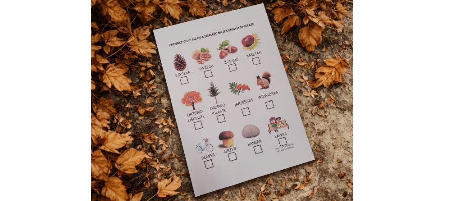Jesienny spacer – polowanie na oznaki jesieni