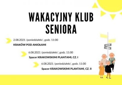 Wakacyjny Klub Seniora z biblioteką!