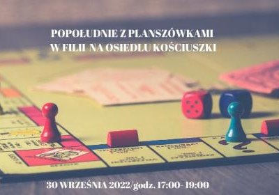 Planszówki w bibliotece na os. Kościuszki