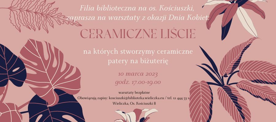 Warsztaty ceramiczne z okazji Dnia Kobiet