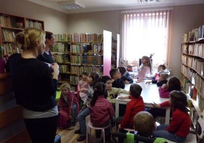 Pierwsza wizyta przedszkolaków w bibliotece!