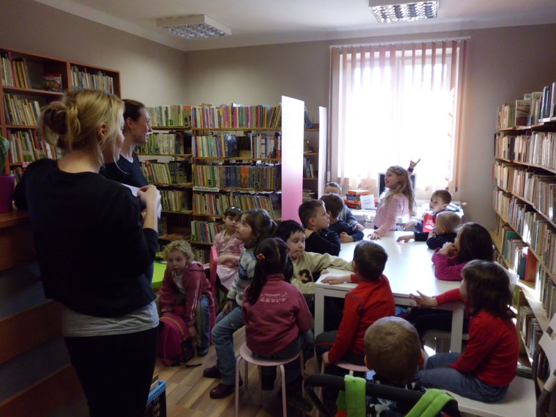 Pierwsza wizyta przedszkolaków w bibliotece!