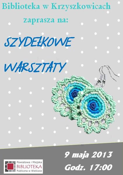Zapraszamy na kolejne „SZYDEŁKOWE WARSZTATY”