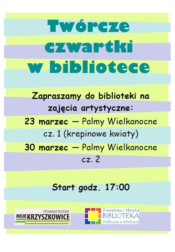 Twórcze Czwartki w bibliotece