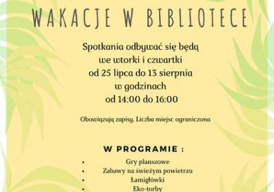 Biblioteczne wakacje na os. Krzyszkowice