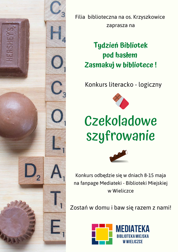 Zostań w domu i baw się razem z nami w czekoladowe szyfrowanie!