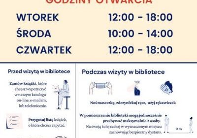 Zmiana godzin otwarcia filii bibliotecznej od października!