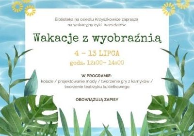 Wakacje w bibliotece w Krzyszkowicach