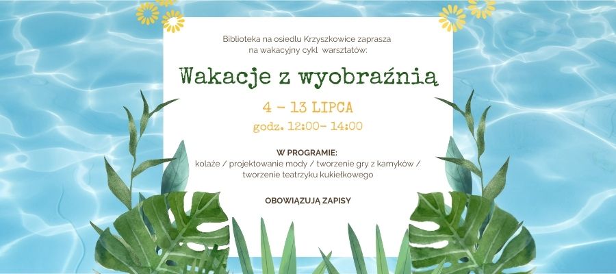 Wakacje w bibliotece w Krzyszkowicach