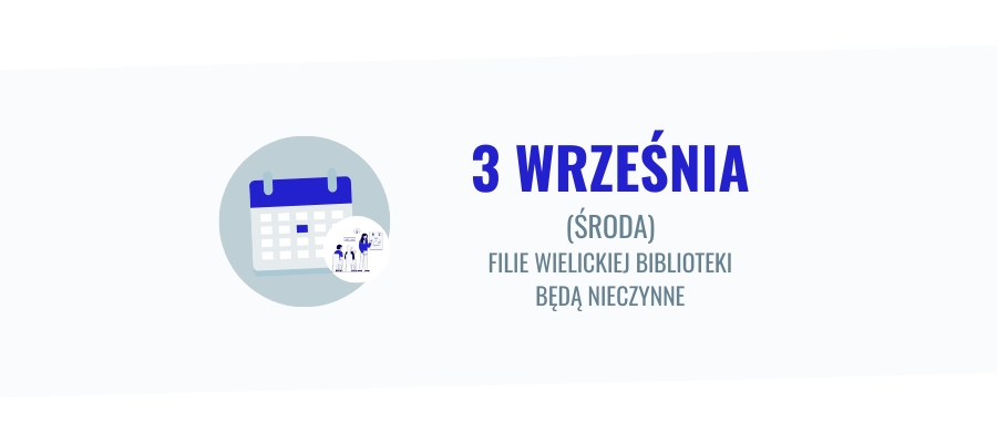 3 września filia biblioteczna na os. Krzyszkowice nieczynna