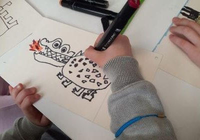 Teatrzyk Kamishibai z przedszkolem Puchatkowo