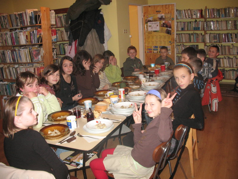 Wigilia w bibliotece