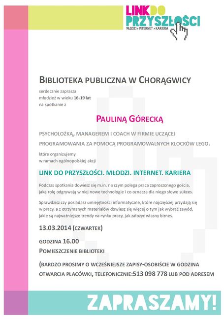 Jak osiągnąć sukces? Link do przyszłości w bibliotece!