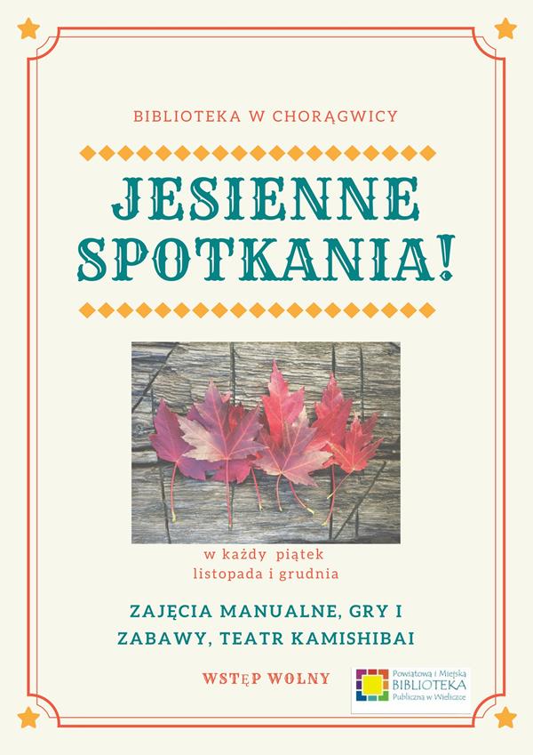 Jesienne spotkania biblioteczne w Chorągwicy