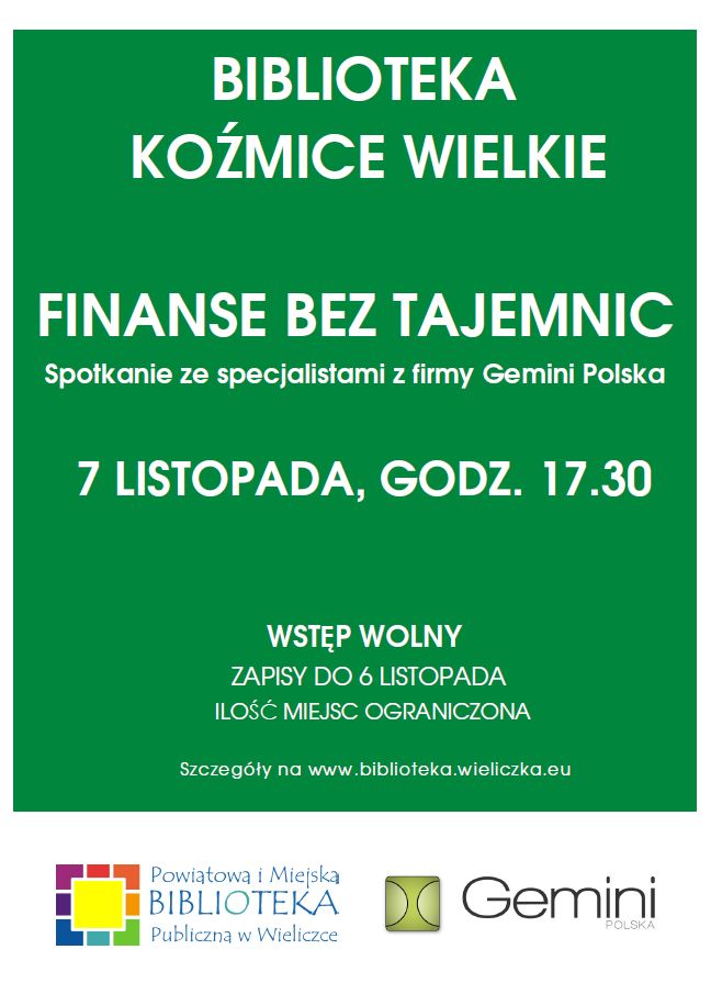 Finanse bez tajemnic - spotkanie