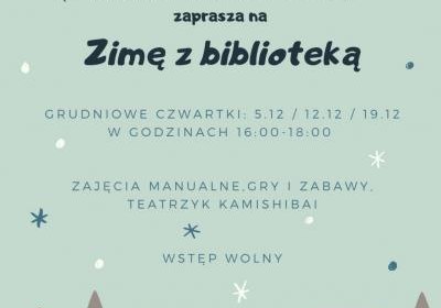 Zimowe zajęcia w bibliotece w Koźmicach Wielkich