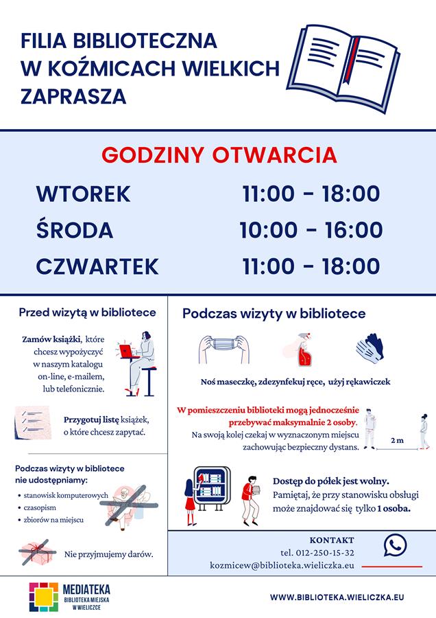 Od 1 lutego otwieramy filię biblioteczną w środę!