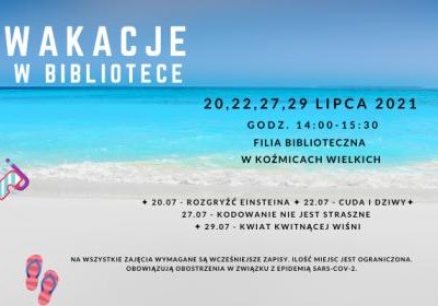 Wakacje w bibliotece w Koźmicach Wielkich