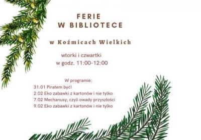 Wesołe ferie z biblioteką