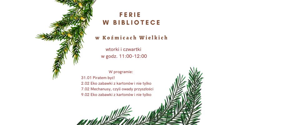 Wesołe ferie z biblioteką