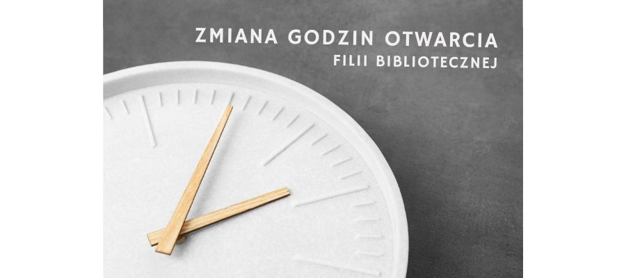 17 grudnia zmiana godzin otwarcia biblioteki w Koźmicach Wielkich