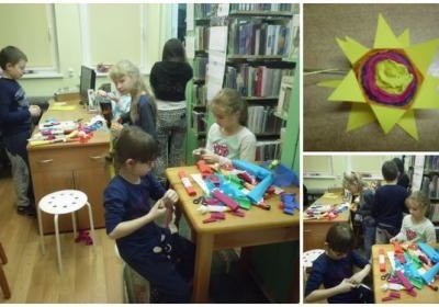 Ozdoby świąteczne w bibliotece