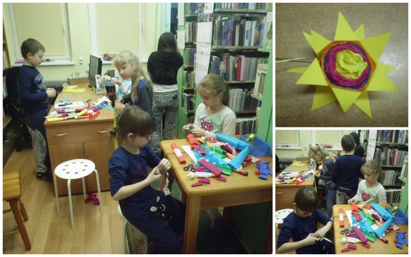 Ozdoby świąteczne w bibliotece