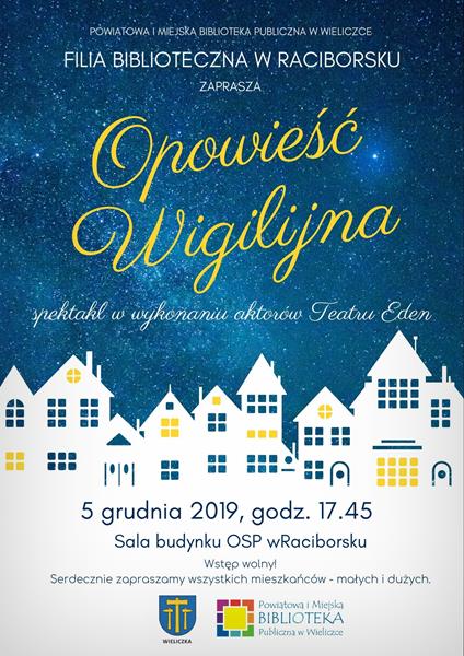 Opowieść Wigilijna w filii bibliotecznej w Raciborsku