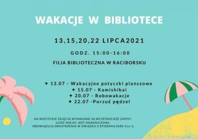 Wakacje w bibliotece w Raciborsku