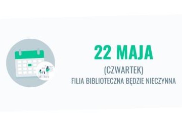 22 maja filia biblioteczna w Raciborsku nieczynna