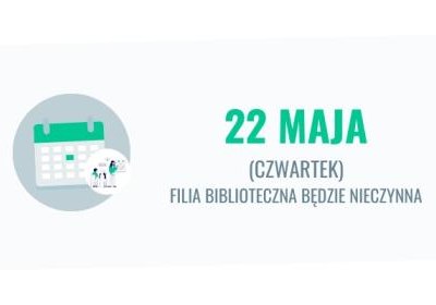 22 maja filia biblioteczna w Raciborsku nieczynna