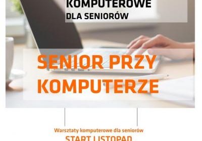 Senior przy komputerze