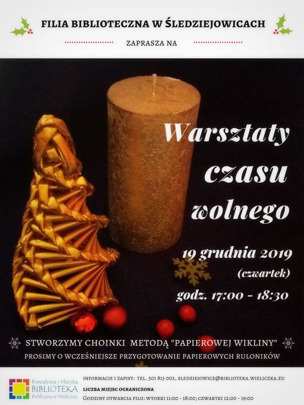 Świąteczne Warsztaty Czasu Wolnego