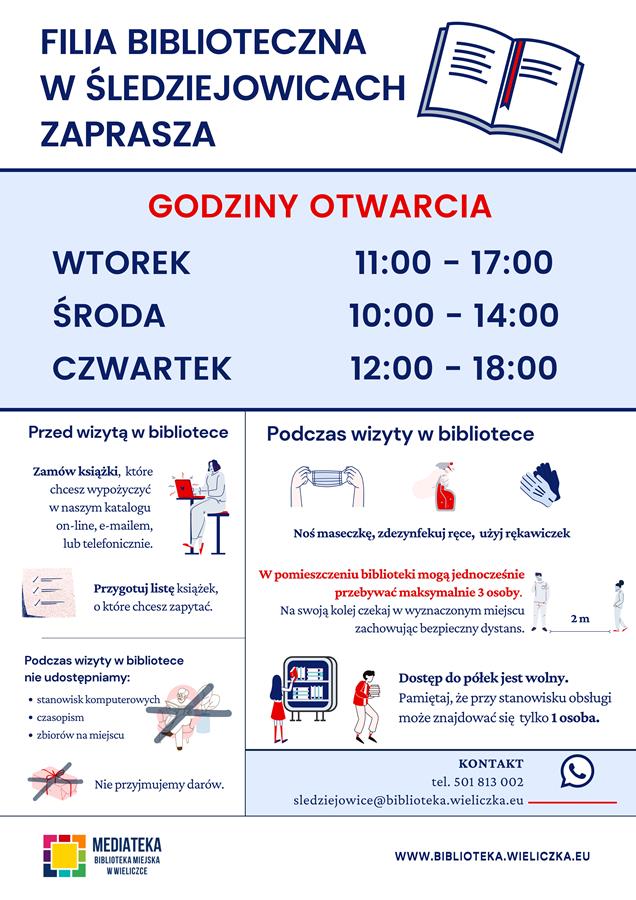 Od 1 lutego otwieramy filię biblioteczną w środę!