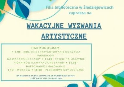 Wakacyjne wyzwania artystyczne